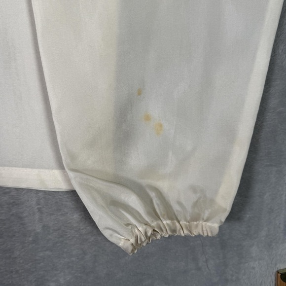 Vintage Atlas Textiles Jacket Mens L White Ford Mustang Mach 1 Racing *FLAWS - Picture 12 of 13